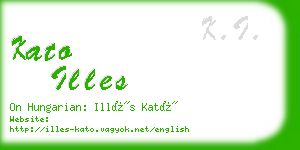 kato illes business card